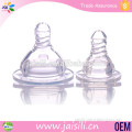 2015 New Product!! Transparent soft and safety silicone baby bottle nipple